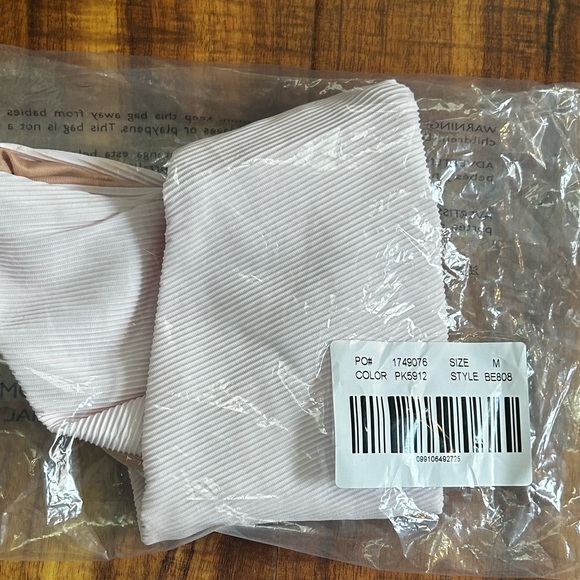 NWT J. Crew Women’s Ribbed High Rise Swim Bikini Bottom Light Pink Size M BE808 - Picture 7 of 7